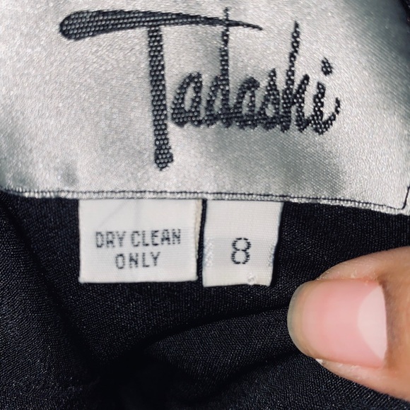 Tadashi Draped Front Slinky Tank Dress Vintage - Picture 2 of 3